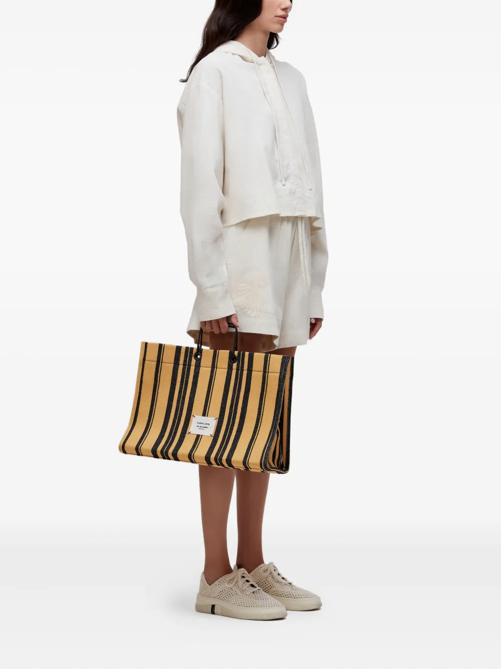 Osklen Bordado Concha hooded shell-stitch jacket | Cropped Jackets | Image 2