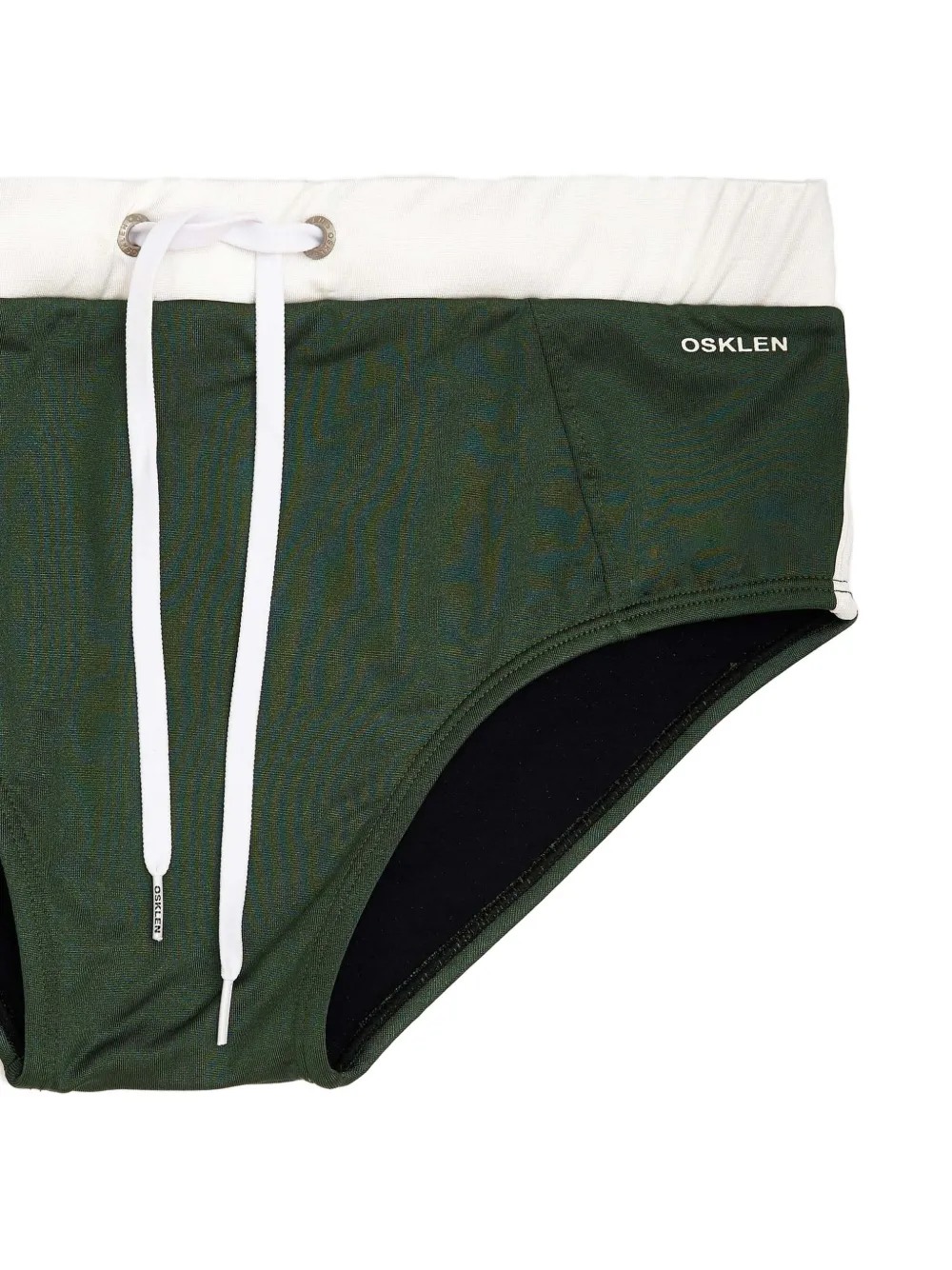Osklen Retro Side-tape Swim Briefs In Green