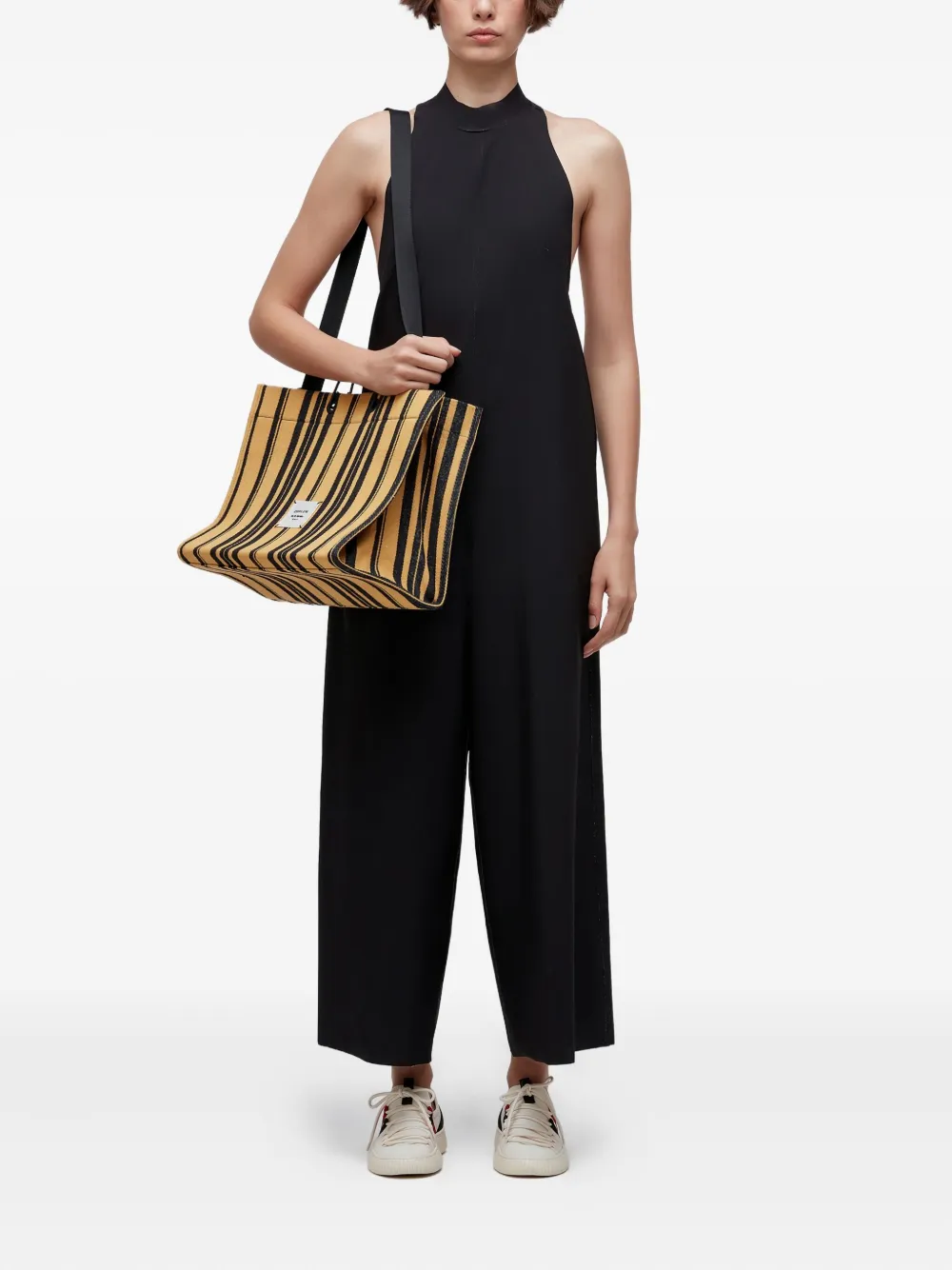 Osklen Large Striped Tote Bag In Yellow