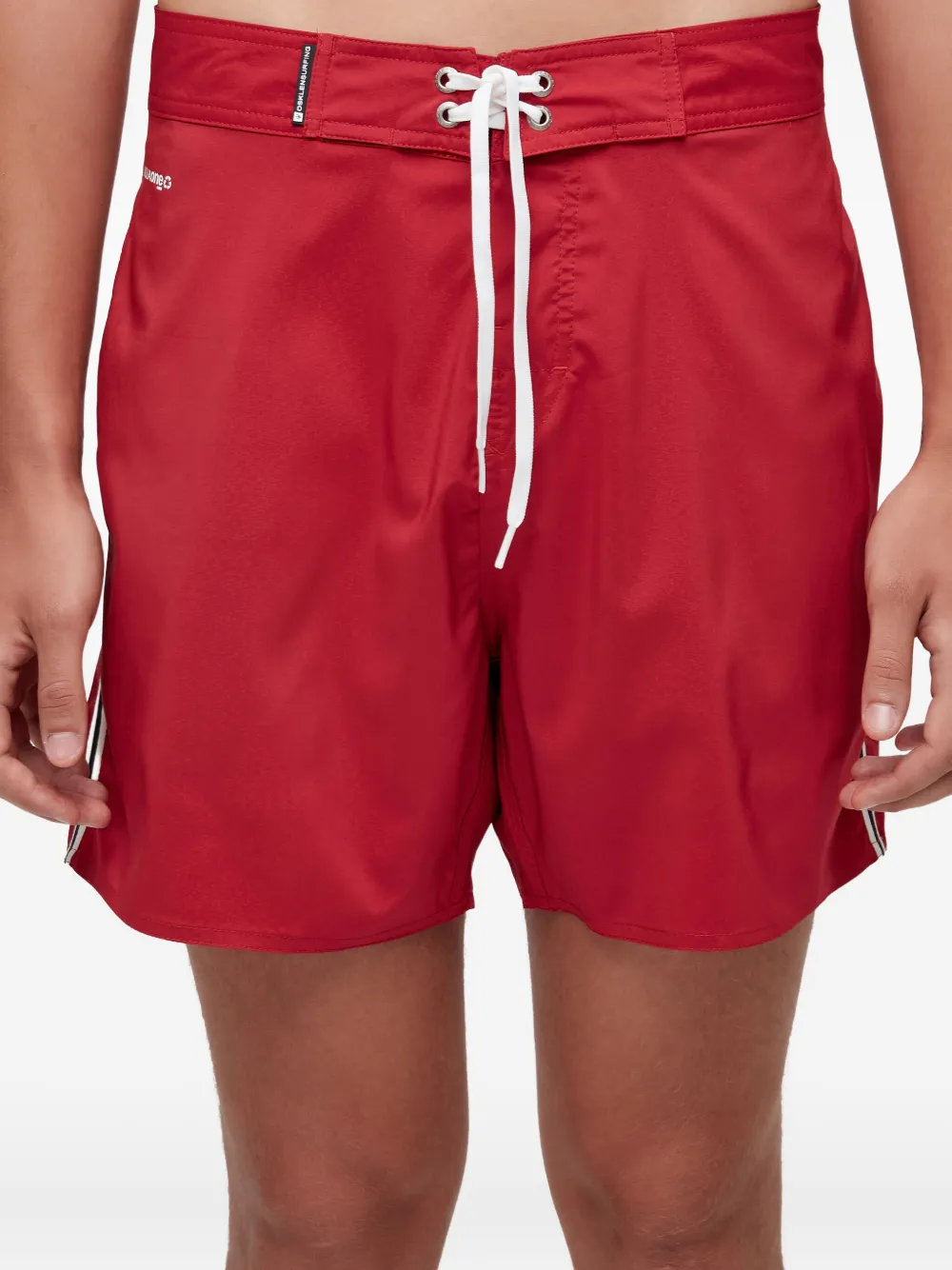 Osklen Zwembroek met elastische taille Rood