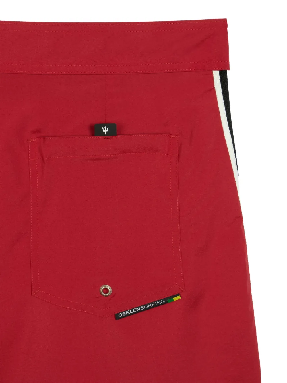 Osklen Zwembroek met elastische taille Rood