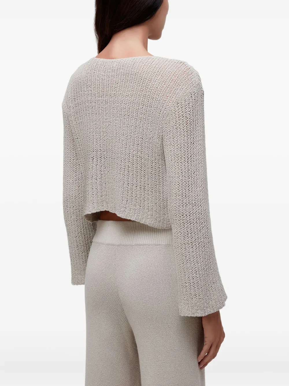 Osklen open-knit bell-sleeve top | Knitted Sweaters | Image 2