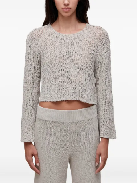 Osklen open-knit bell-sleeve top