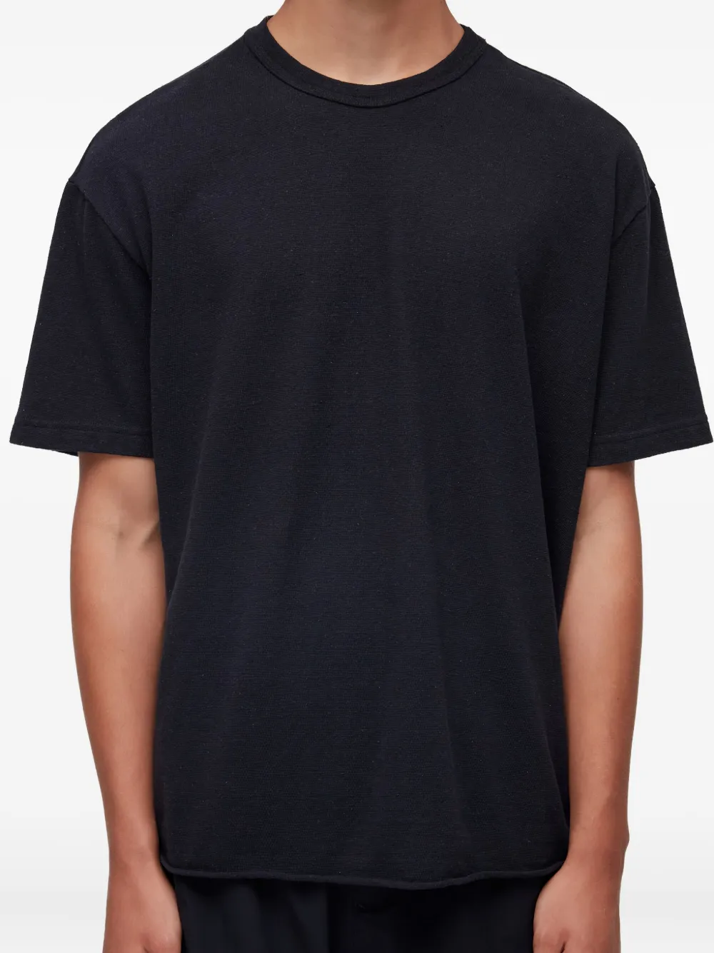 Osklen T-shirt met gehaakt detail Zwart