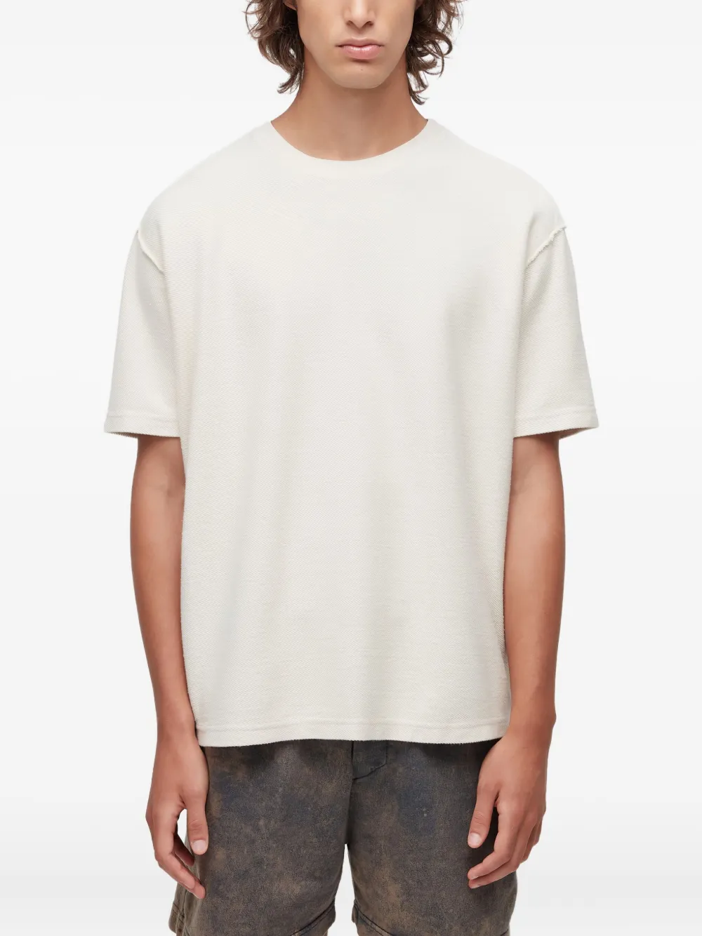 Osklen playera con acabado texturizado | blanco | Image 1