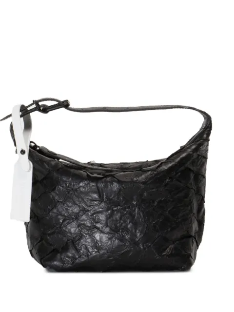 Osklen crumpled leather shoulder bag