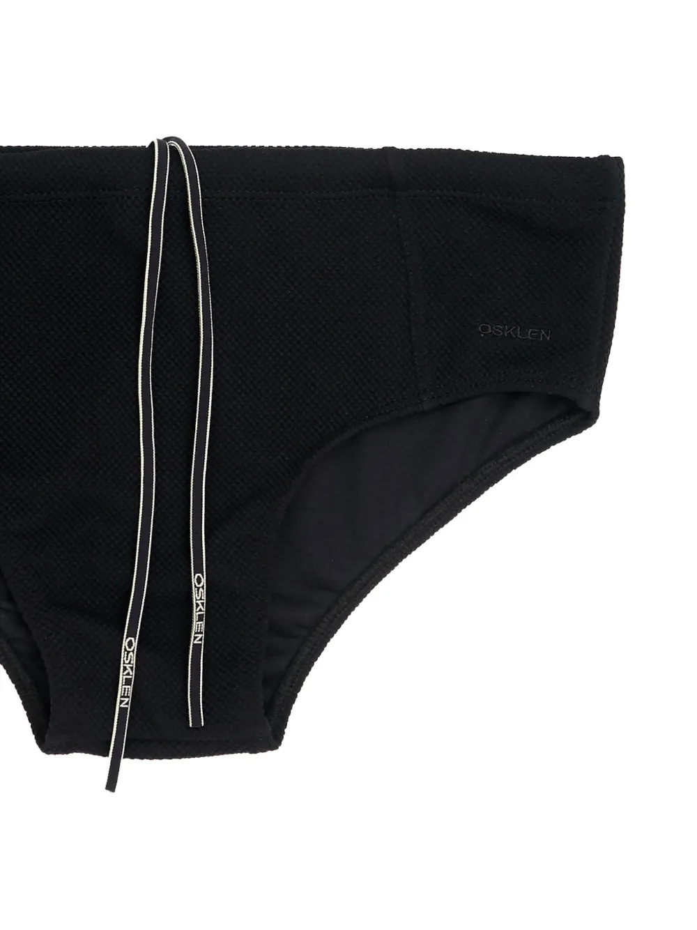 Osklen Oblique-textured Swim Briefs In Black