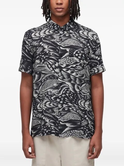 Osklen abstract-pattern print short-sleeve shirt