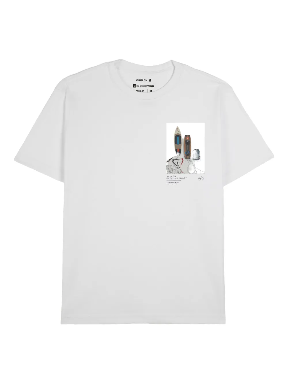 Osklen playera con estampado gráfico | blanco | Image 1
