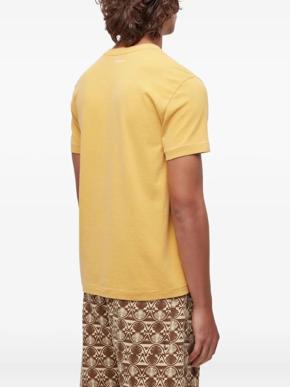 Osklen Crew-neck Cotton T-shirt In Yellow