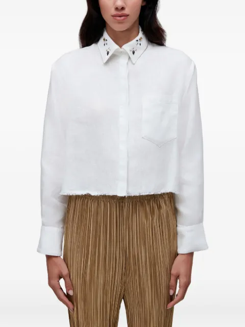 Osklen embellished-collar shirt