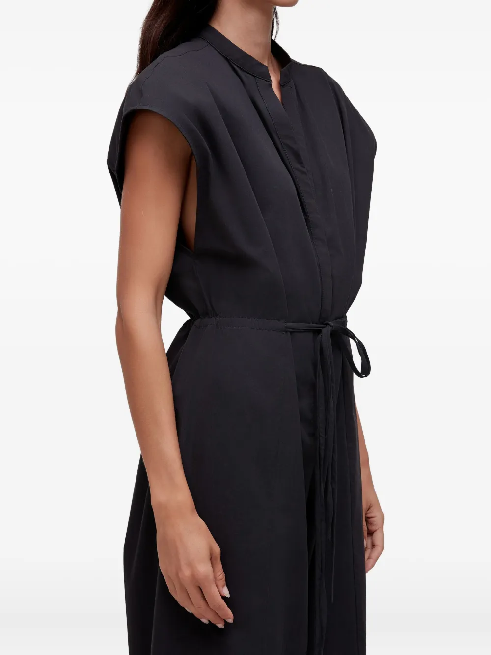 Osklen cotton cap-sleeve jumpsuit | Black | Image 1