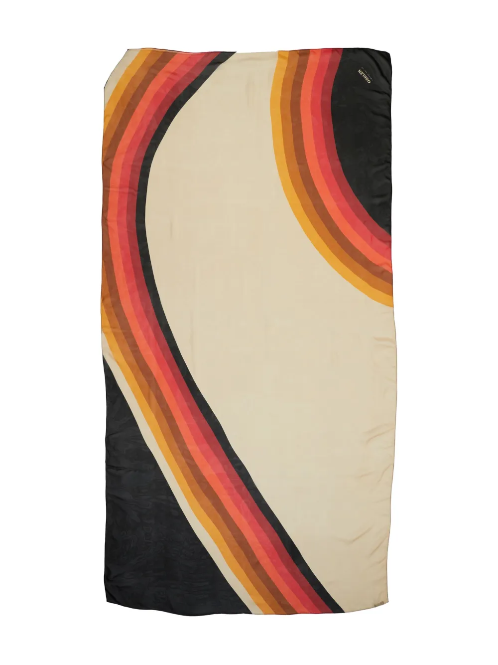 Osklen Waves stripe scarf | Neutrals | Image 1