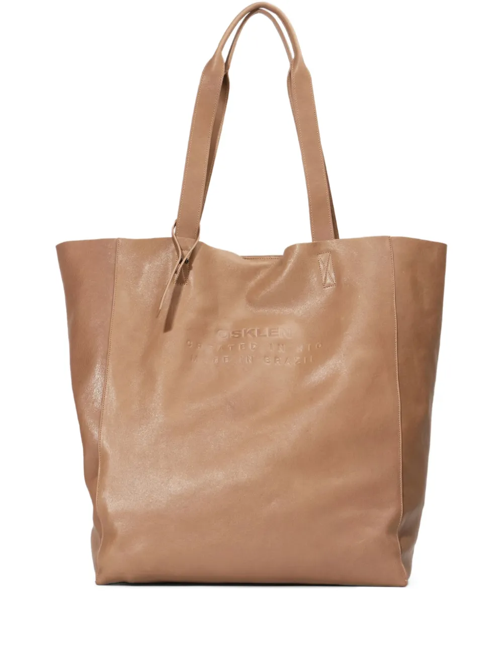 Osklen tote con logo en relieve | marrón | Image 1