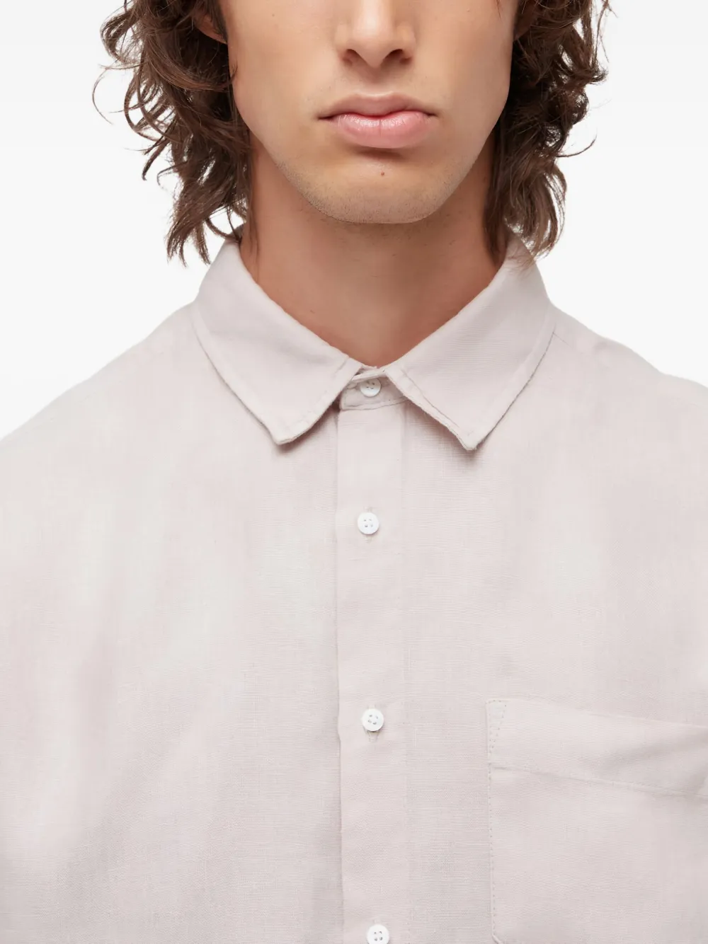 Osklen MC linnen overhemd Wit