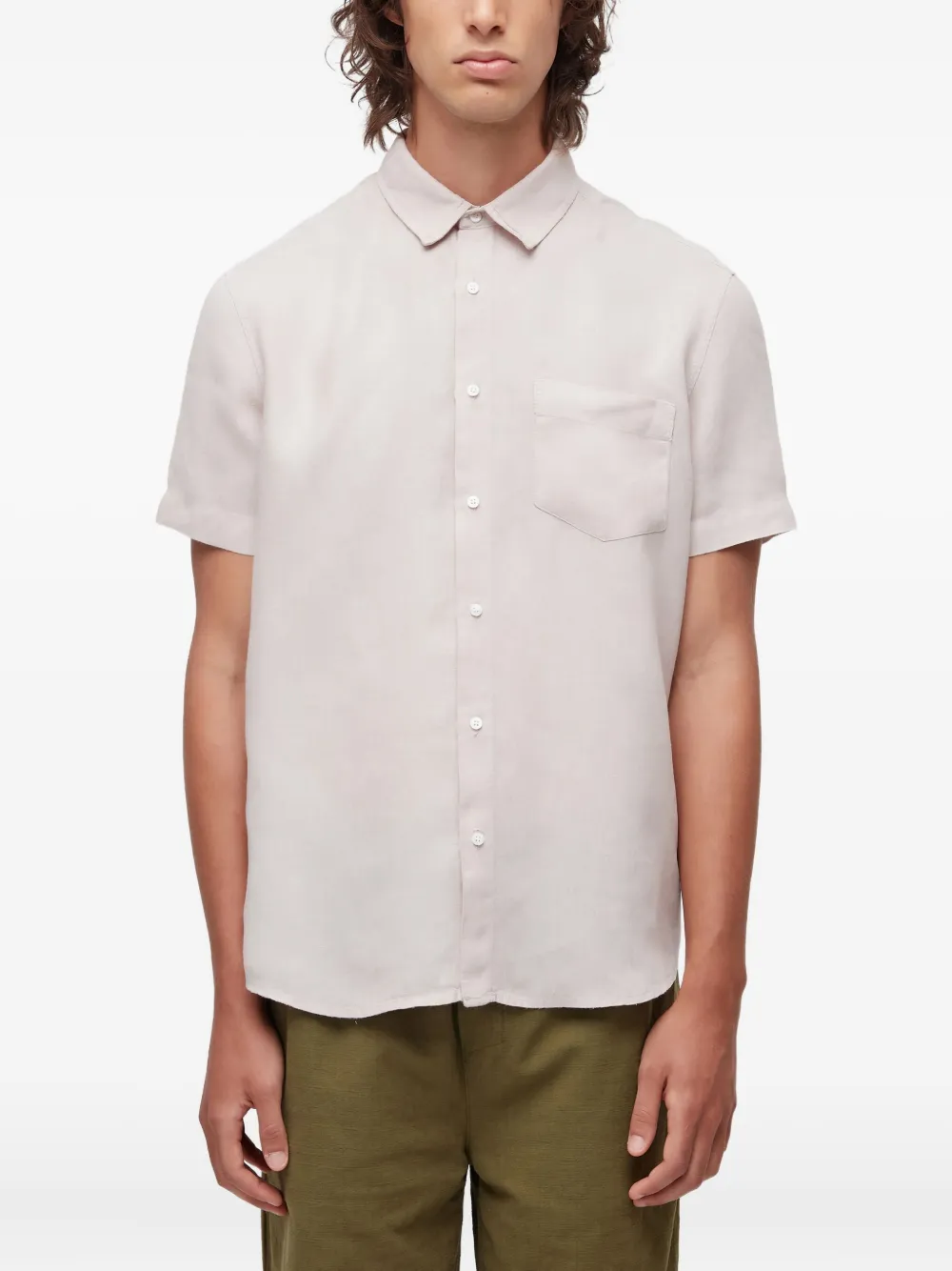 Osklen chemise MC en lin | blanc | Image 1