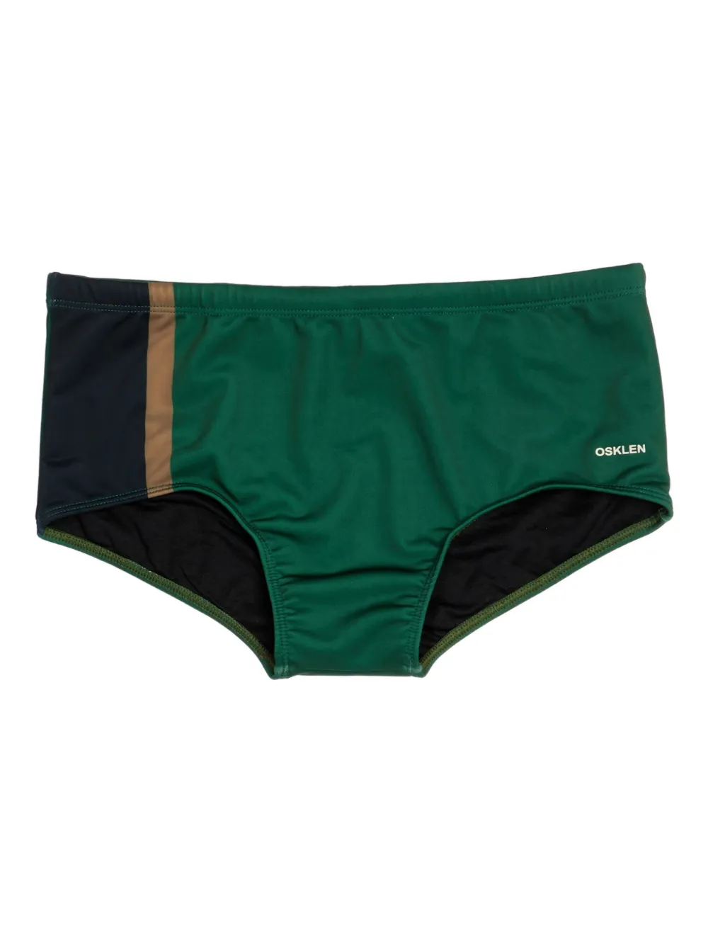 Osklen Riva stripe-panel swim trunks | Green | Image 1