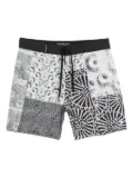 Osklen patchwork floral shorts - White
