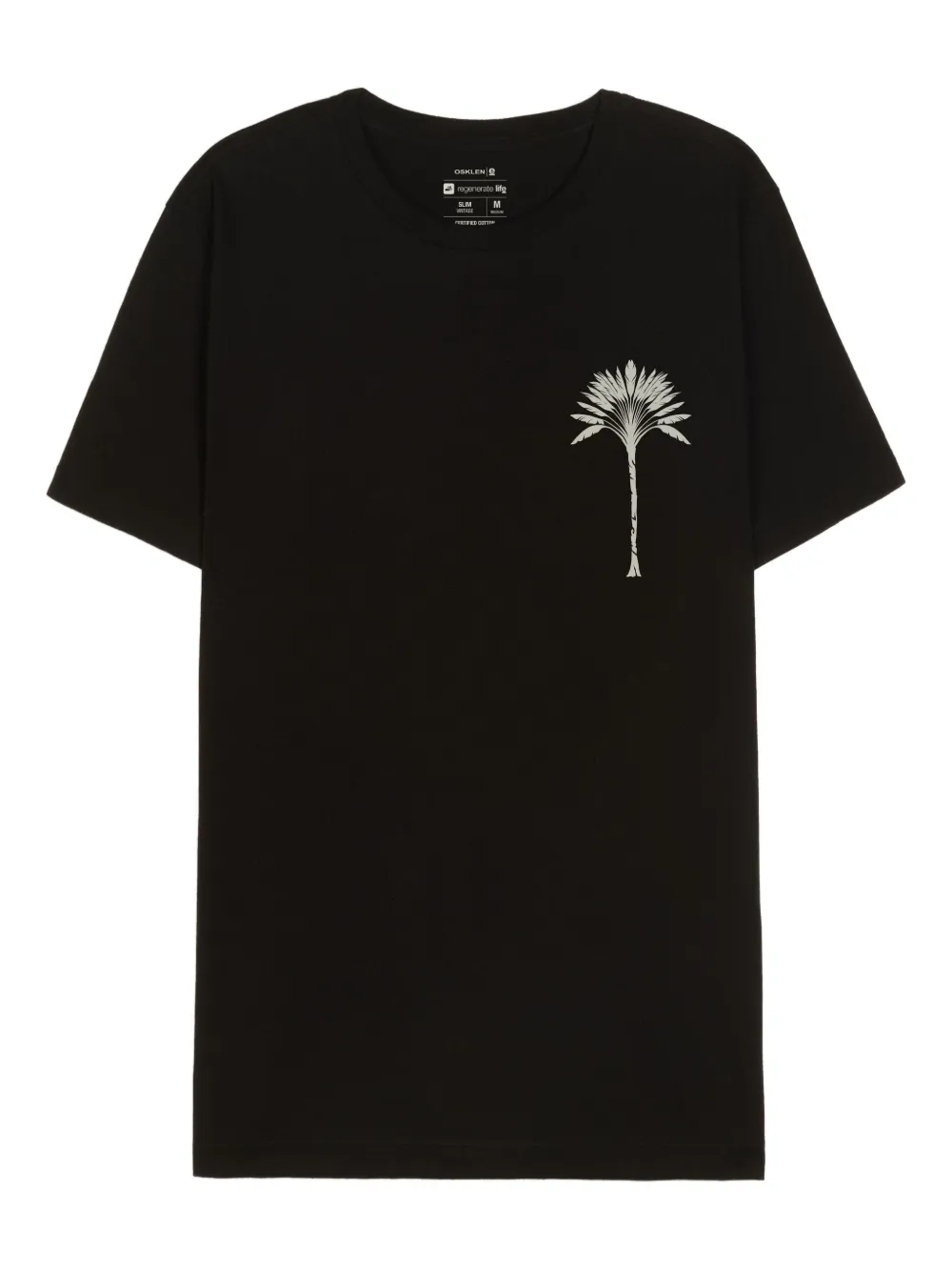 Osklen palm tree-print T-shirt | Black | Image 1