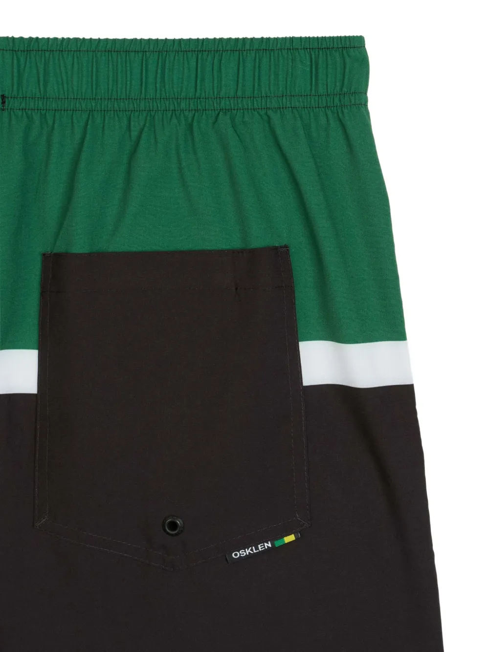 Osklen Riva driekleurige zwembroek Groen