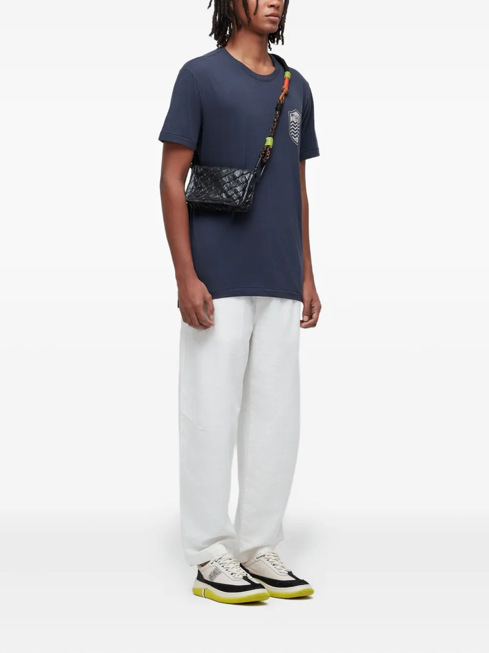 Osklen Katoenen T-shirt met borduurwerk - Blauw