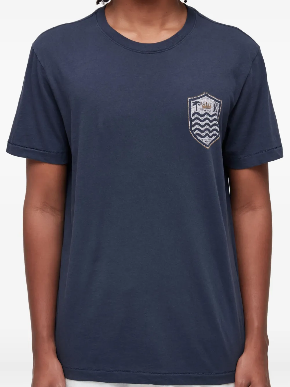 Osklen Embroidered Cotton T-shirt In Blue