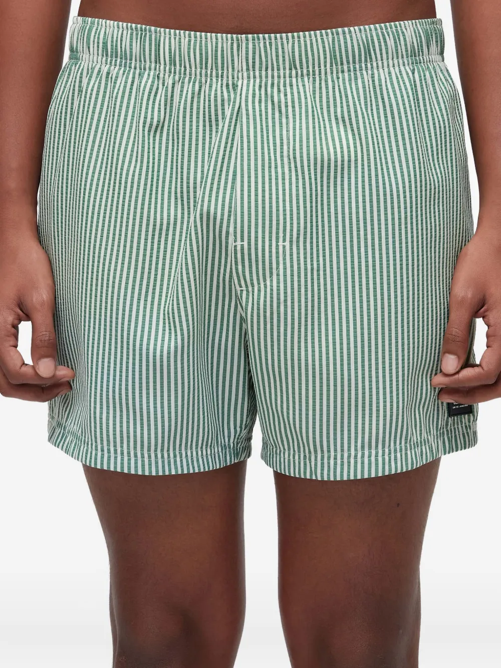 Osklen Litoral gestreepte zwembroek Groen