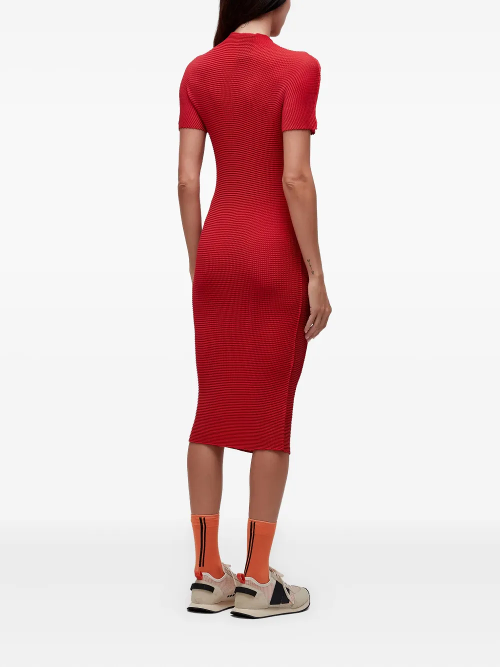 Osklen Pixel midi-jurk Rood