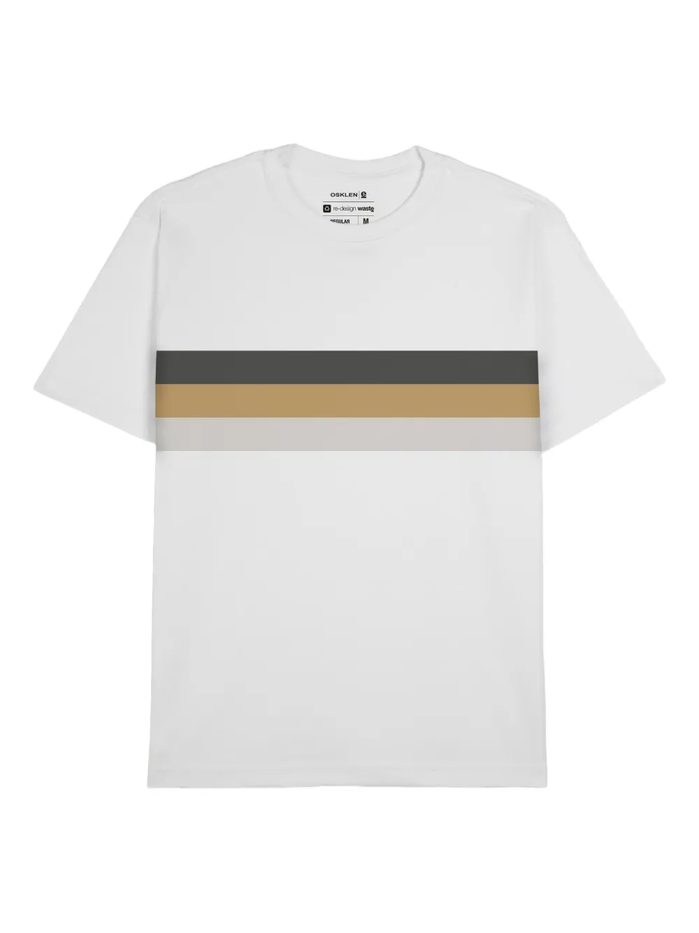 Osklen striped-detail T-shirt | White | Image 1