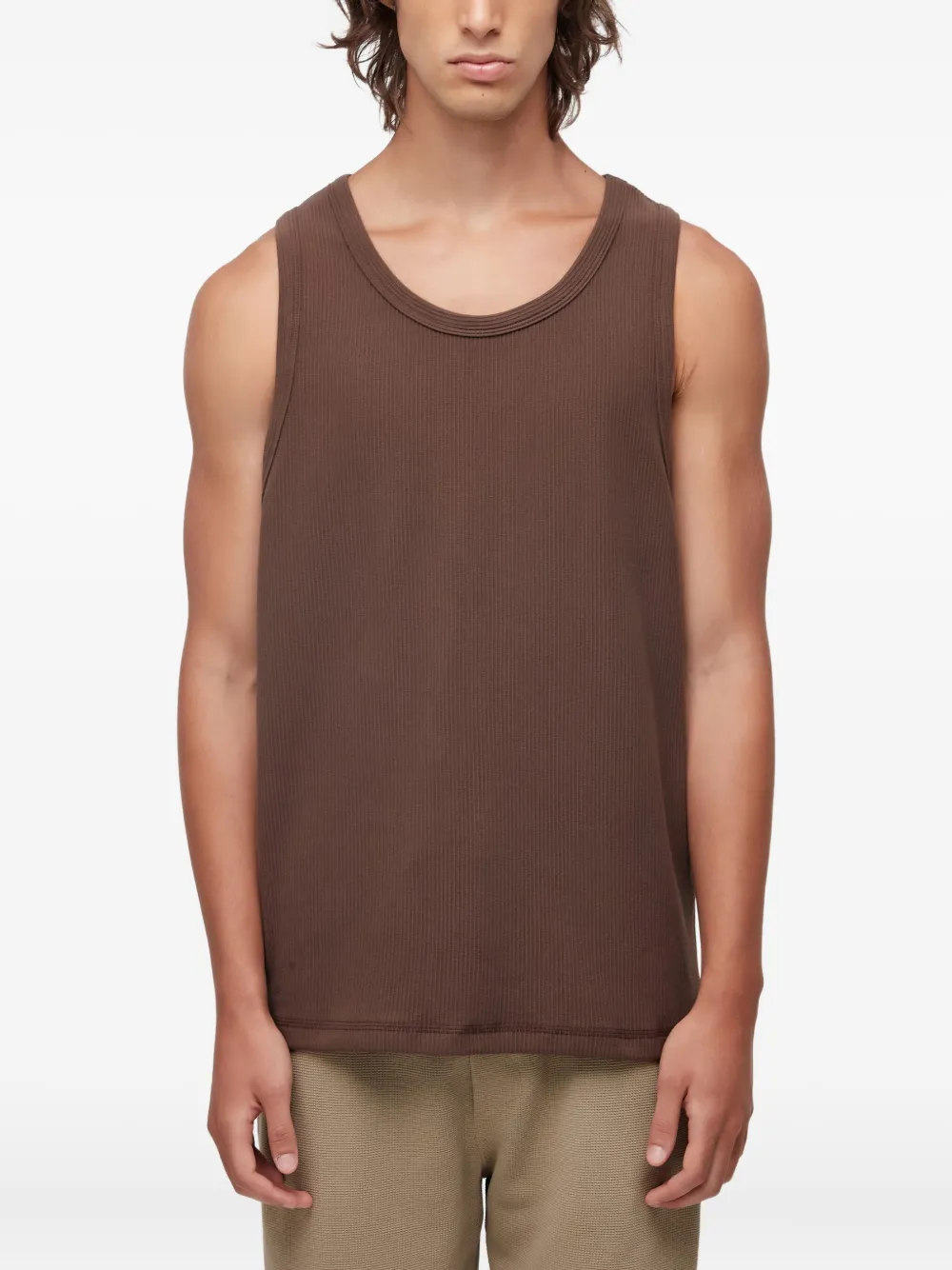 Osklen Geripptes Trägershirt | Braun | Image 1