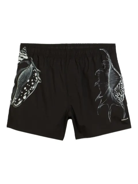 Osklen shell-print swim shorts