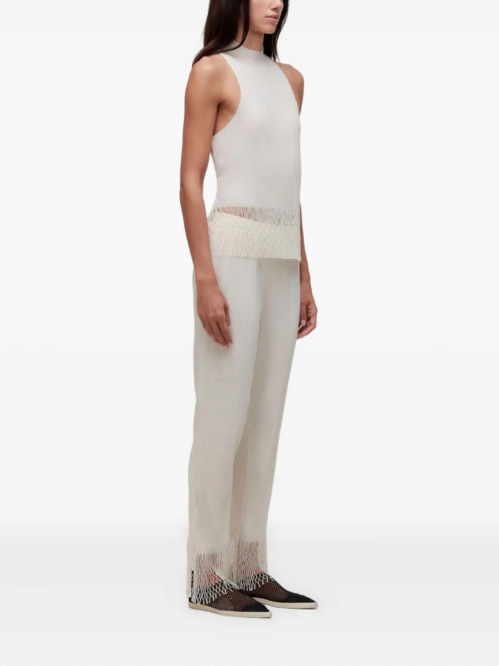 Osklen Geplooide top met raglan hals - Wit