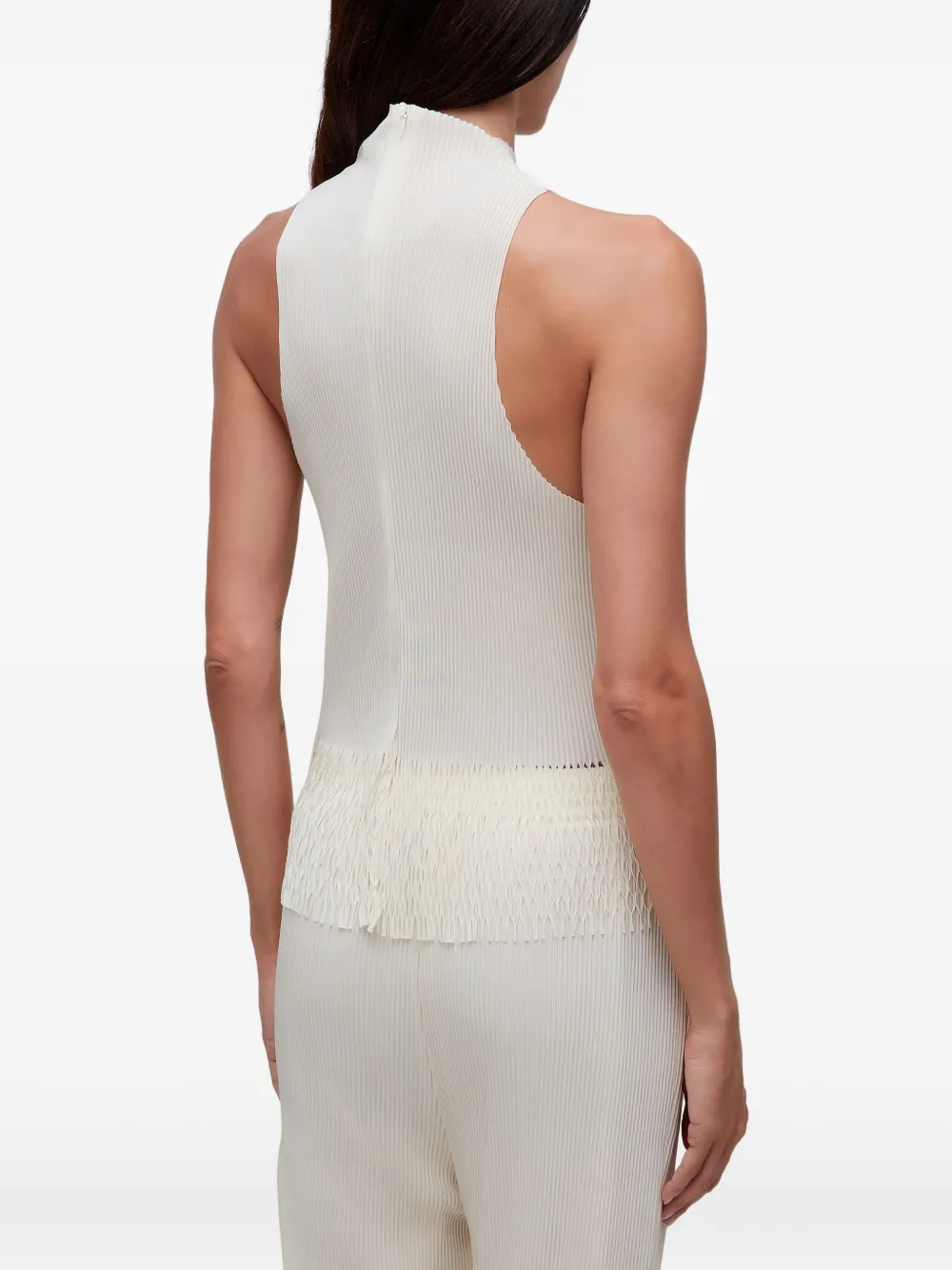 Osklen Geplooide top met raglan hals Wit