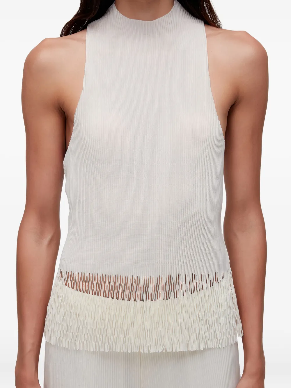 Osklen Geplooide top met raglan hals Wit