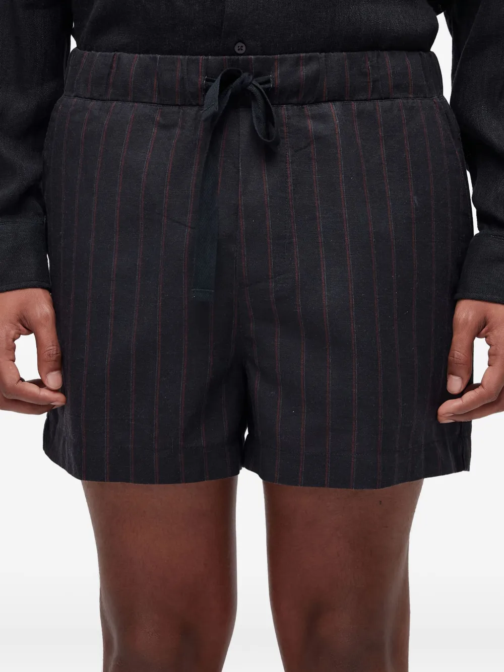 Osklen Shorts met krijtstreep en trekkoord Grijs