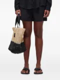 Osklen pinstripe drawstring shorts - Grey