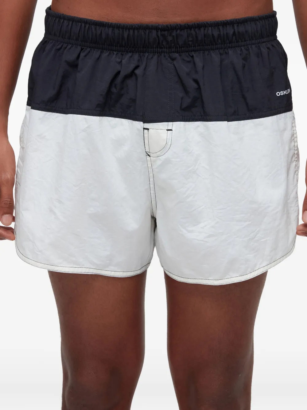  Osklen Two-tone Elasticated Swim Shorts - White 