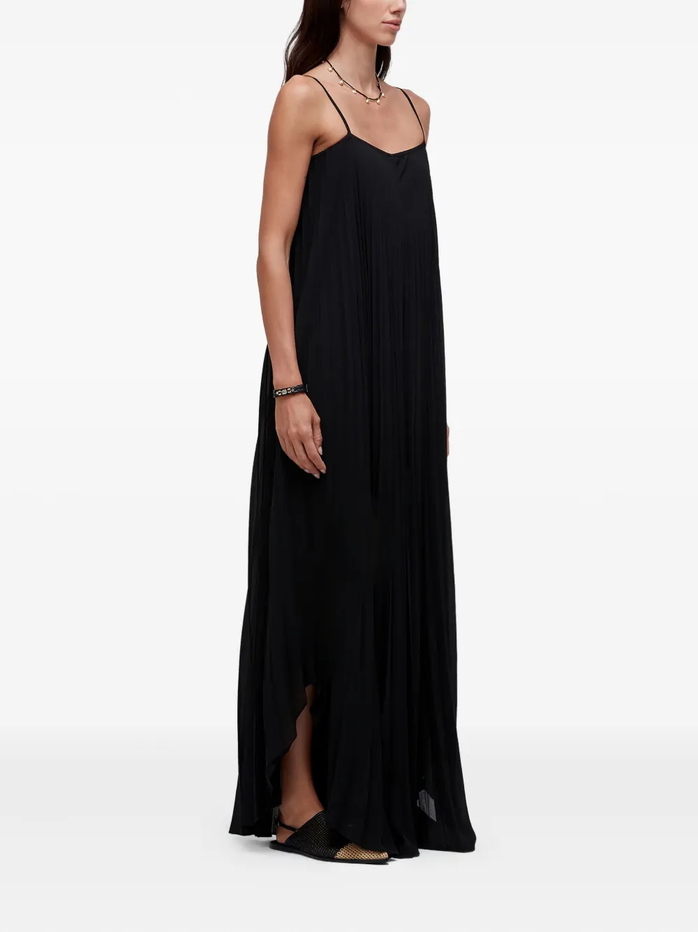  Osklen Strappy Pleated Jumpsuit - Black 
