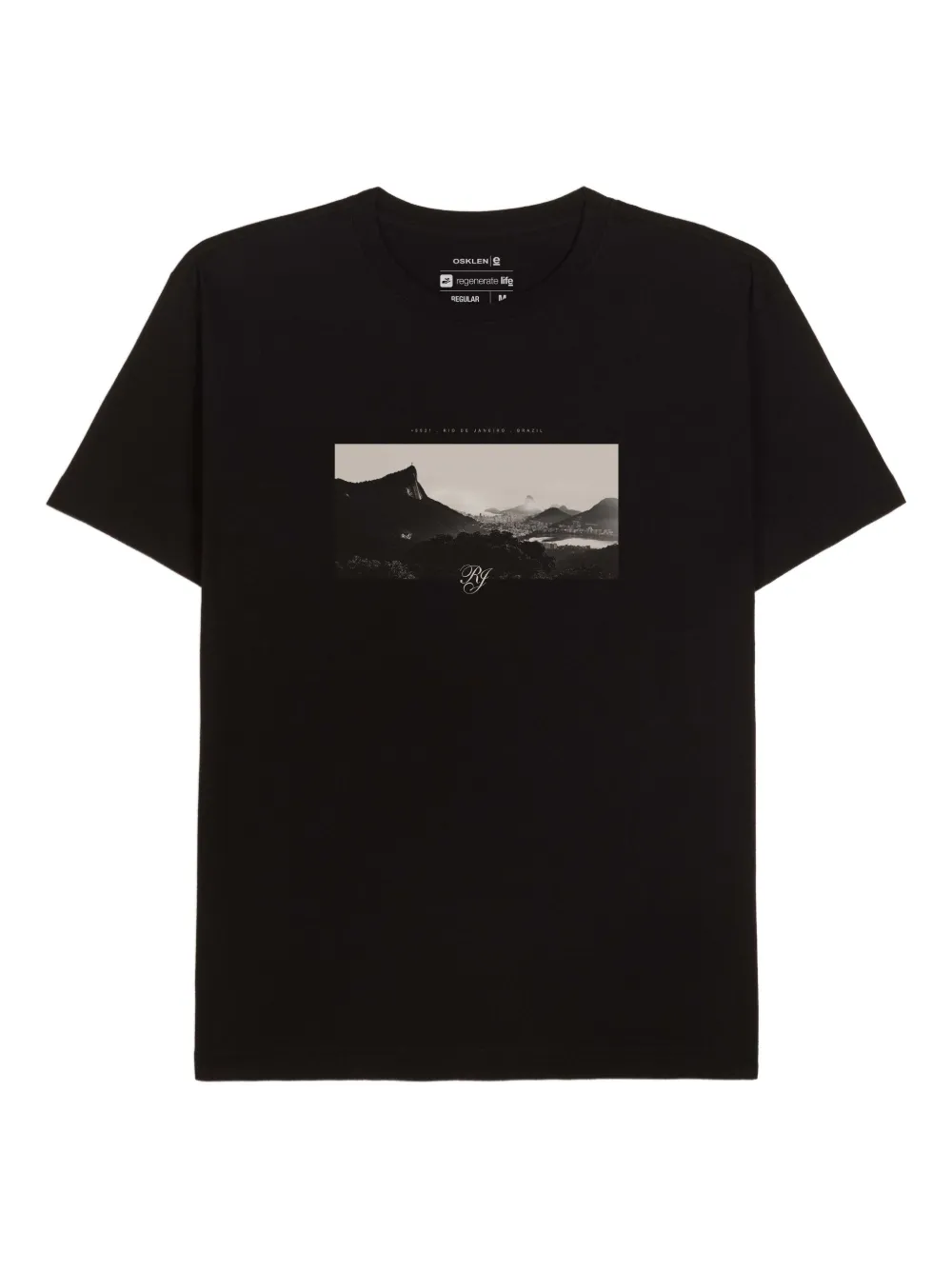 Osklen playera con estampado Rio-Photographic | negro | Image 1