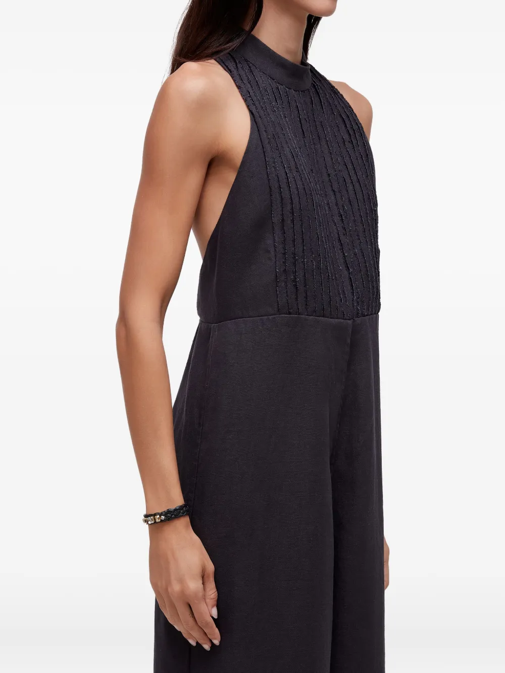 Osklen Sleeveless Halterneck Jumpsuit In Black