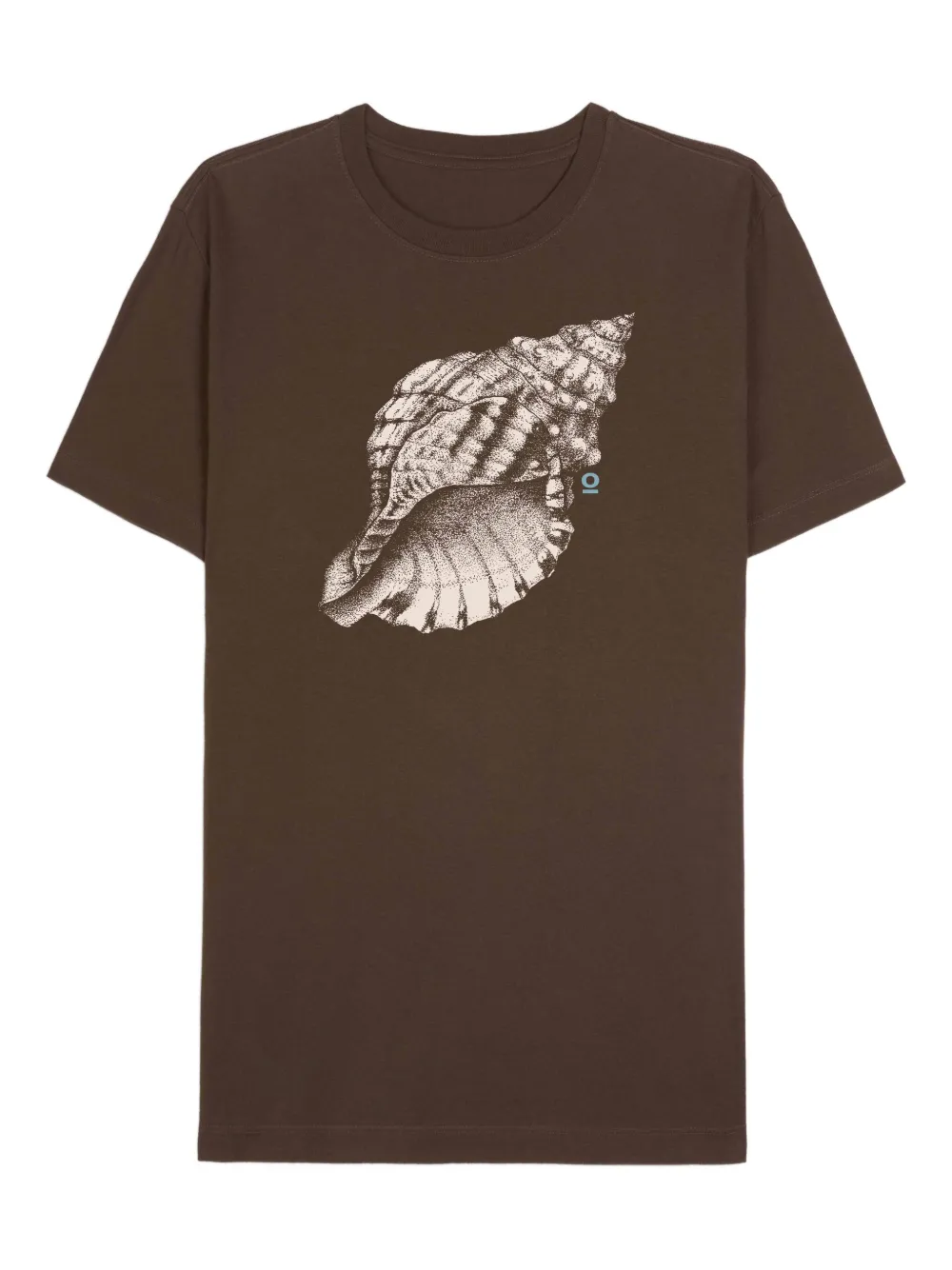 Osklen Shell-print T-shirt In Brown