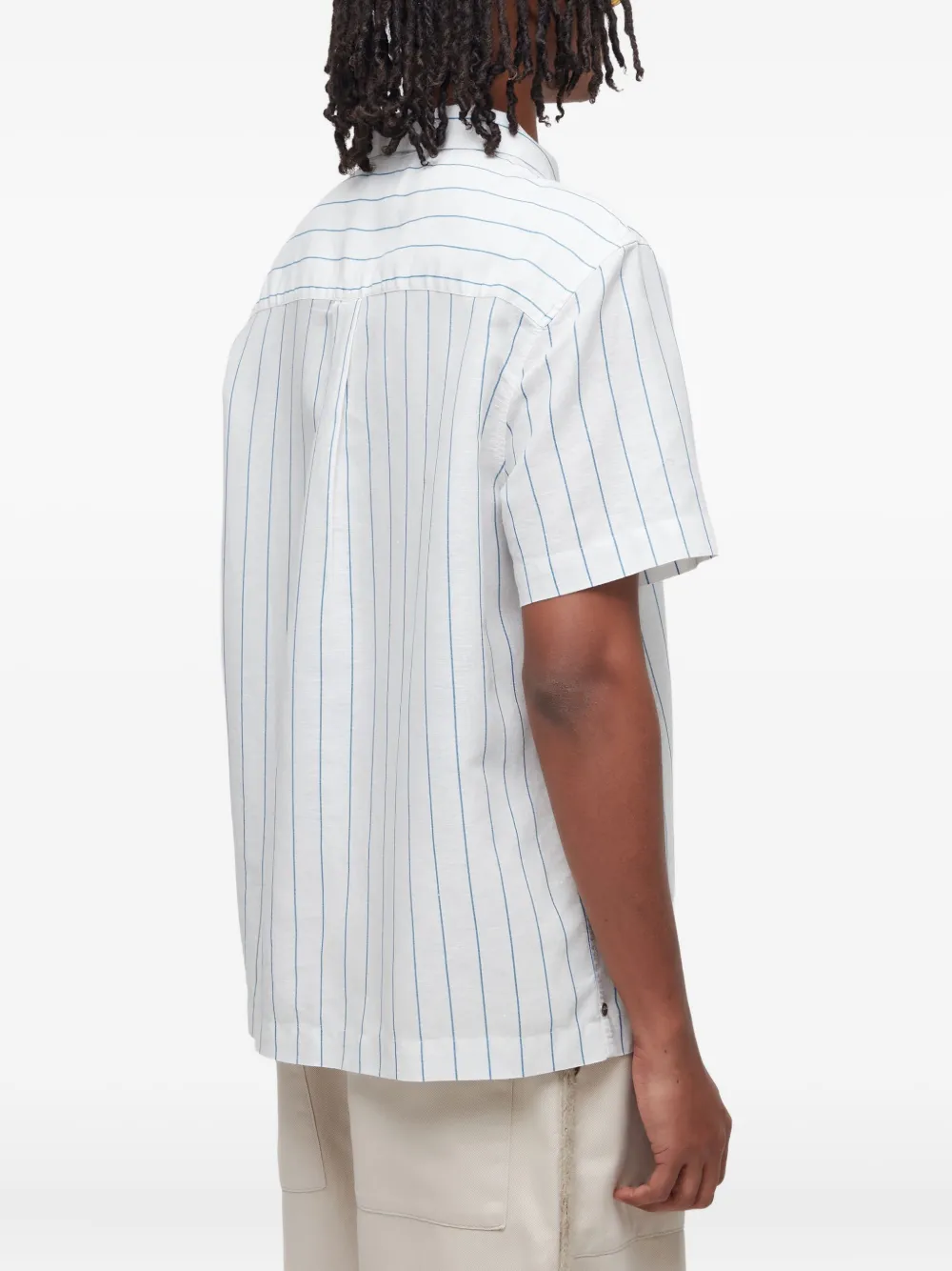Osklen Gestreepte overhemd Wit