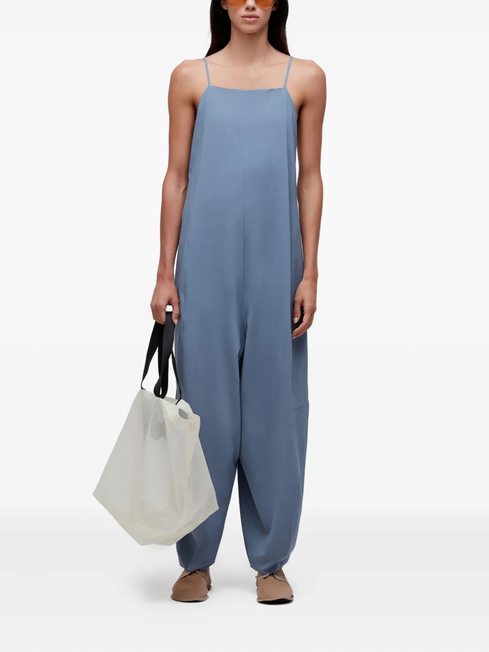 Osklen Jumpsuit met ballonvormig bandje - Blauw