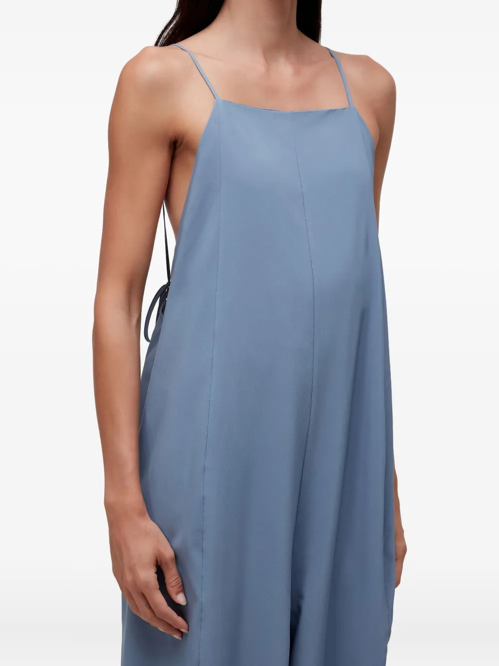 Osklen balloon-shaped strap jumpsuit | Blue | Image 1