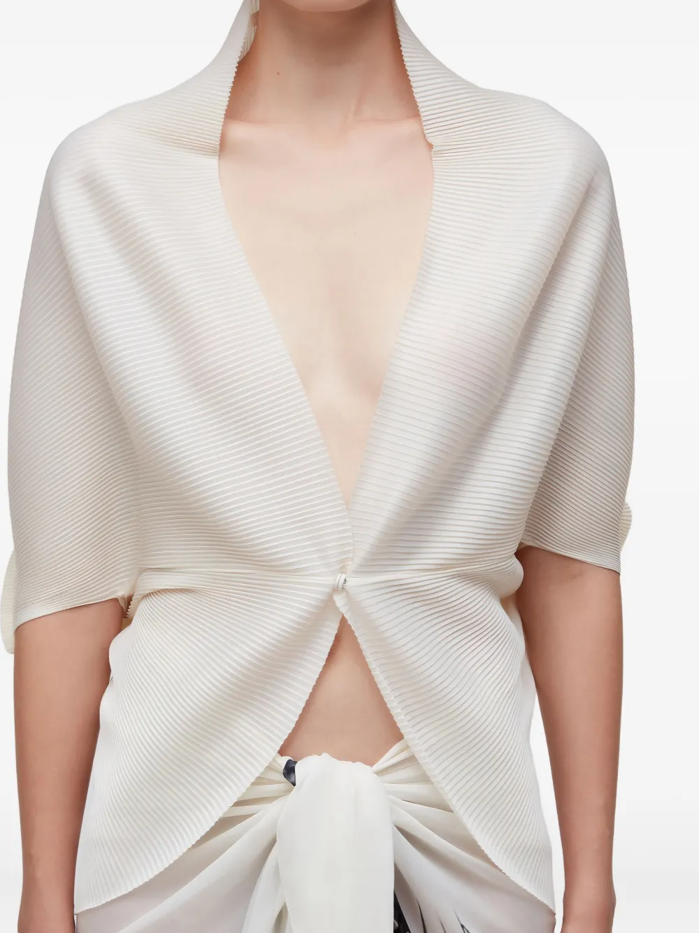 Osklen Plissé Jacket In White