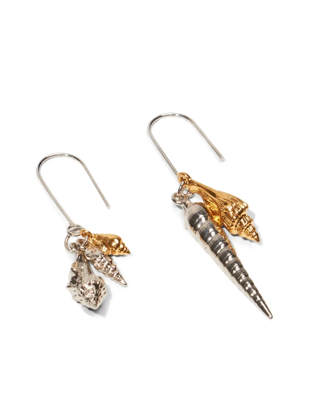 Osklen Shell-drop Earrings In Gold