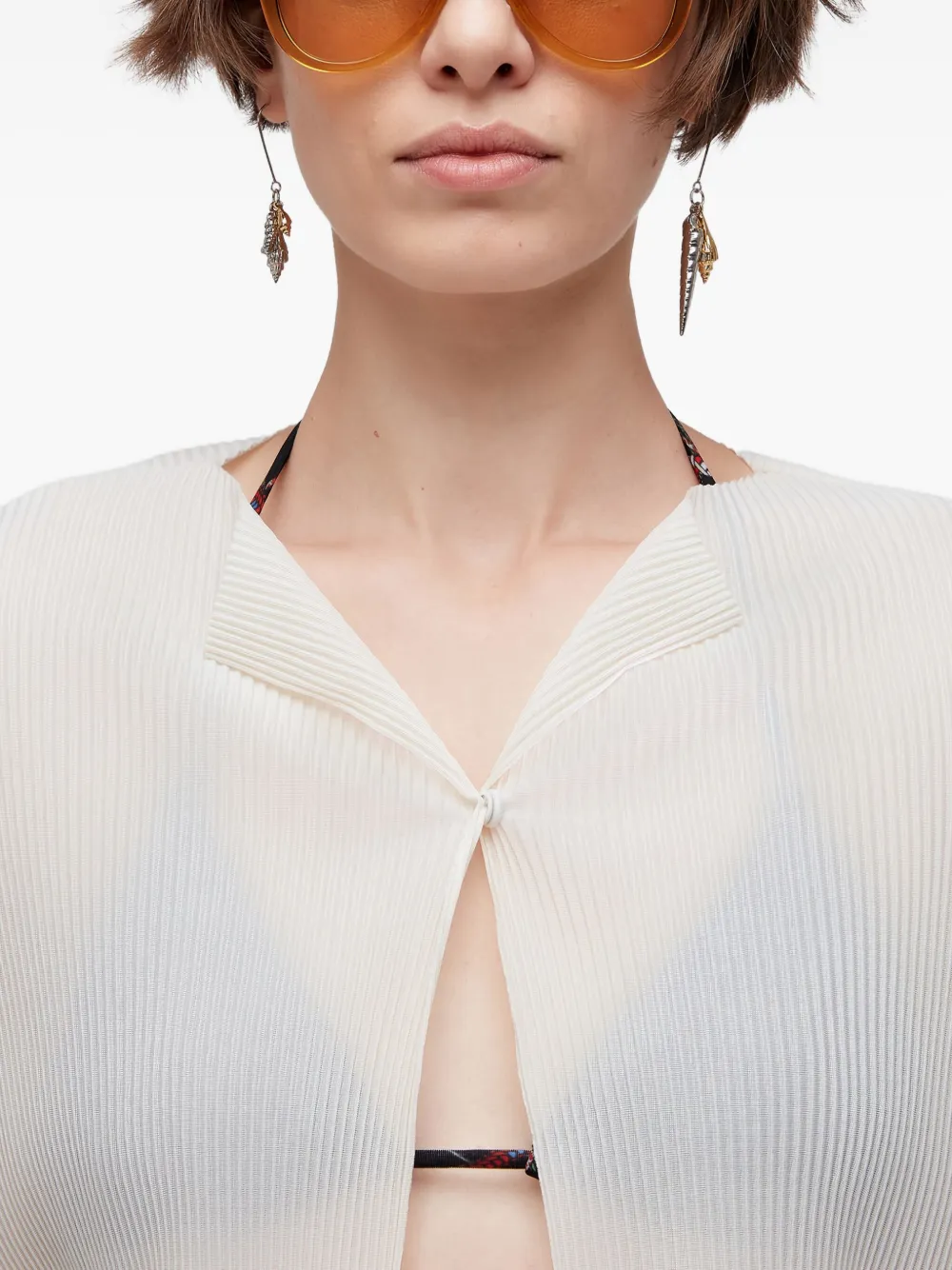 Osklen Shell-drop Earrings In Gold