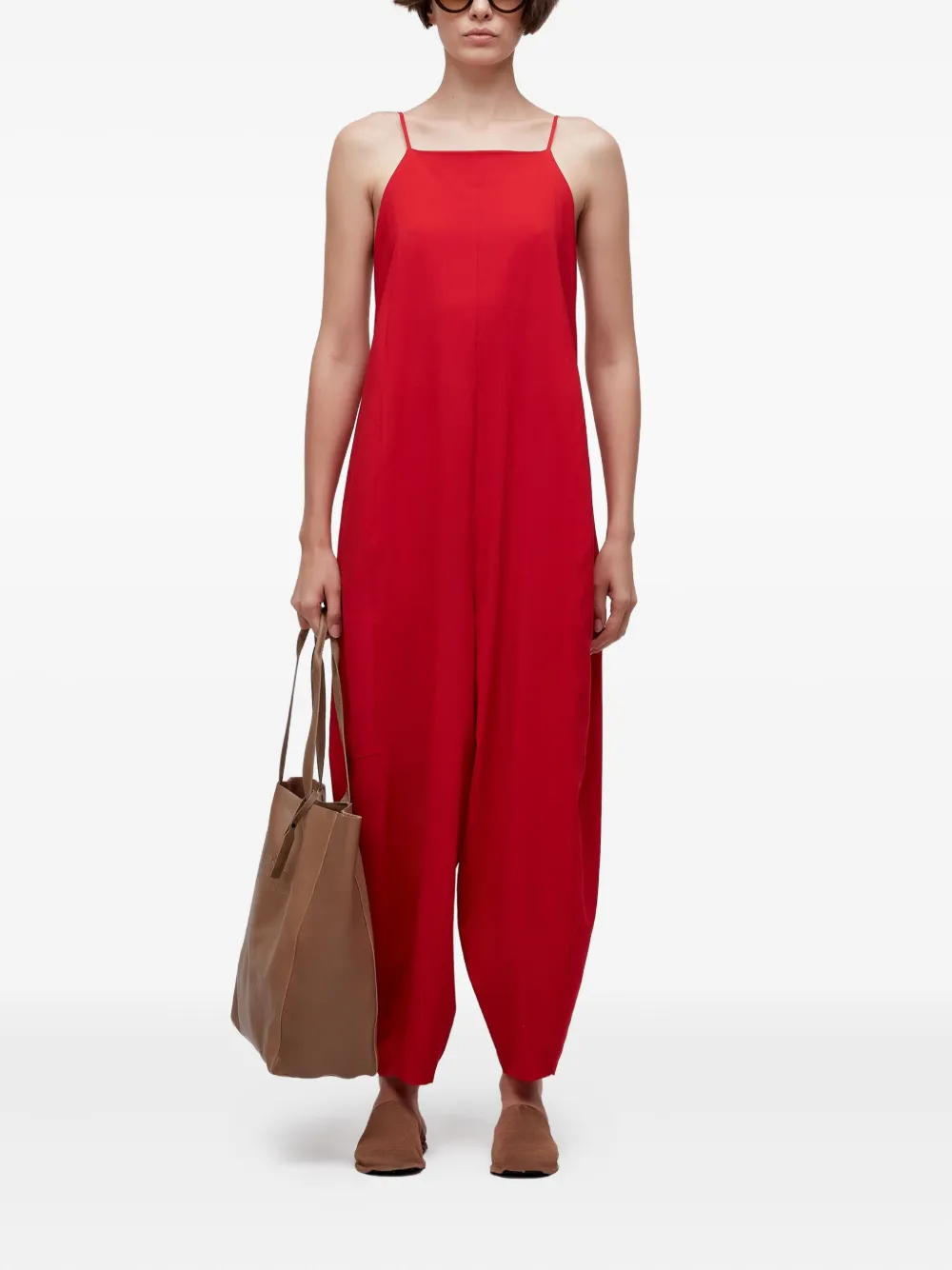 Osklen Jumpsuit met open rug - Rood