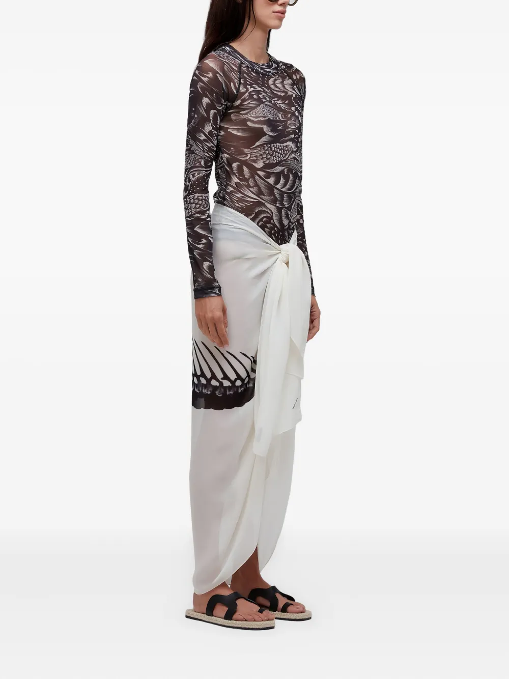 Osklen pirarucu-print mesh T-shirt | T-Shirts & Jersey Shirts | Image 2