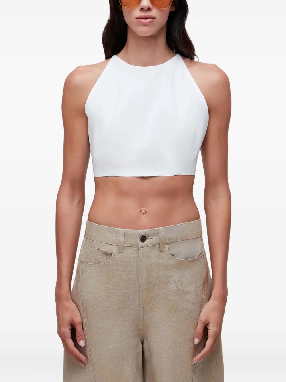 Osklen Eyelet-embroidered Top In White
